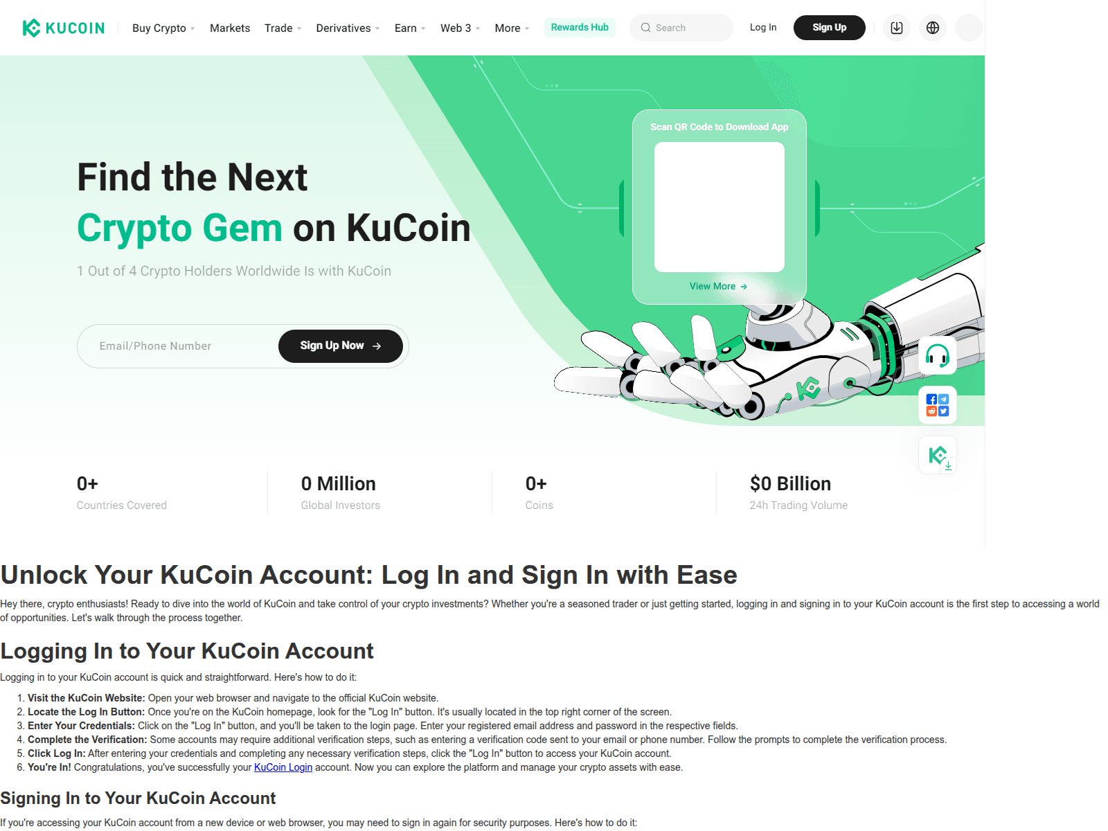 Screenshot of auth--kucoin-helpp.webflow.io