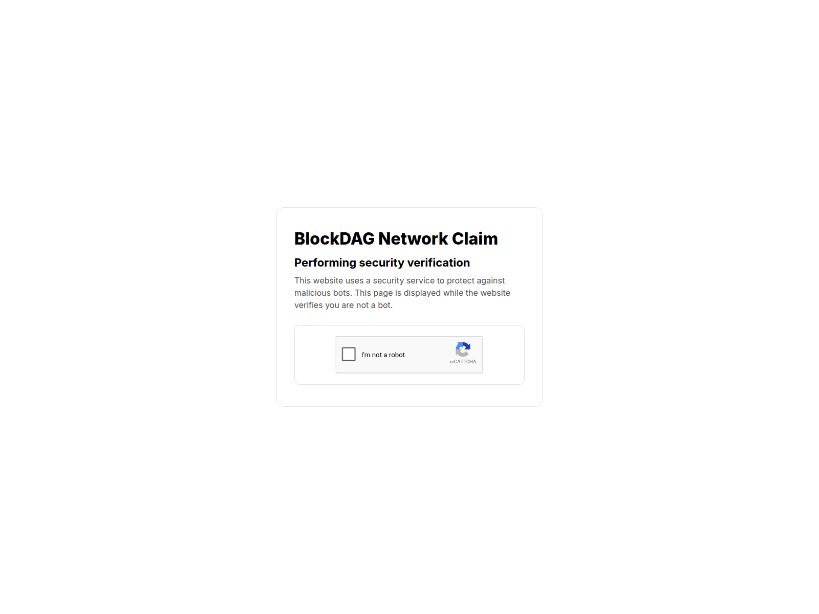 Screenshot of purchase3blockdagnetwork.site