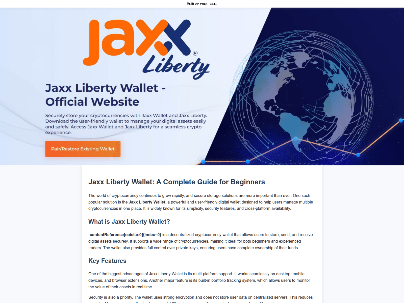 Screenshot of jaxx-eng.wixstudio.com