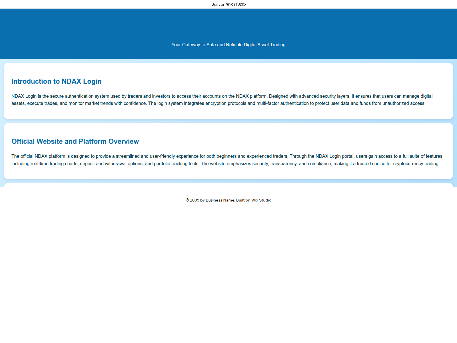 Screenshot of enndxxus.wixstudio.com