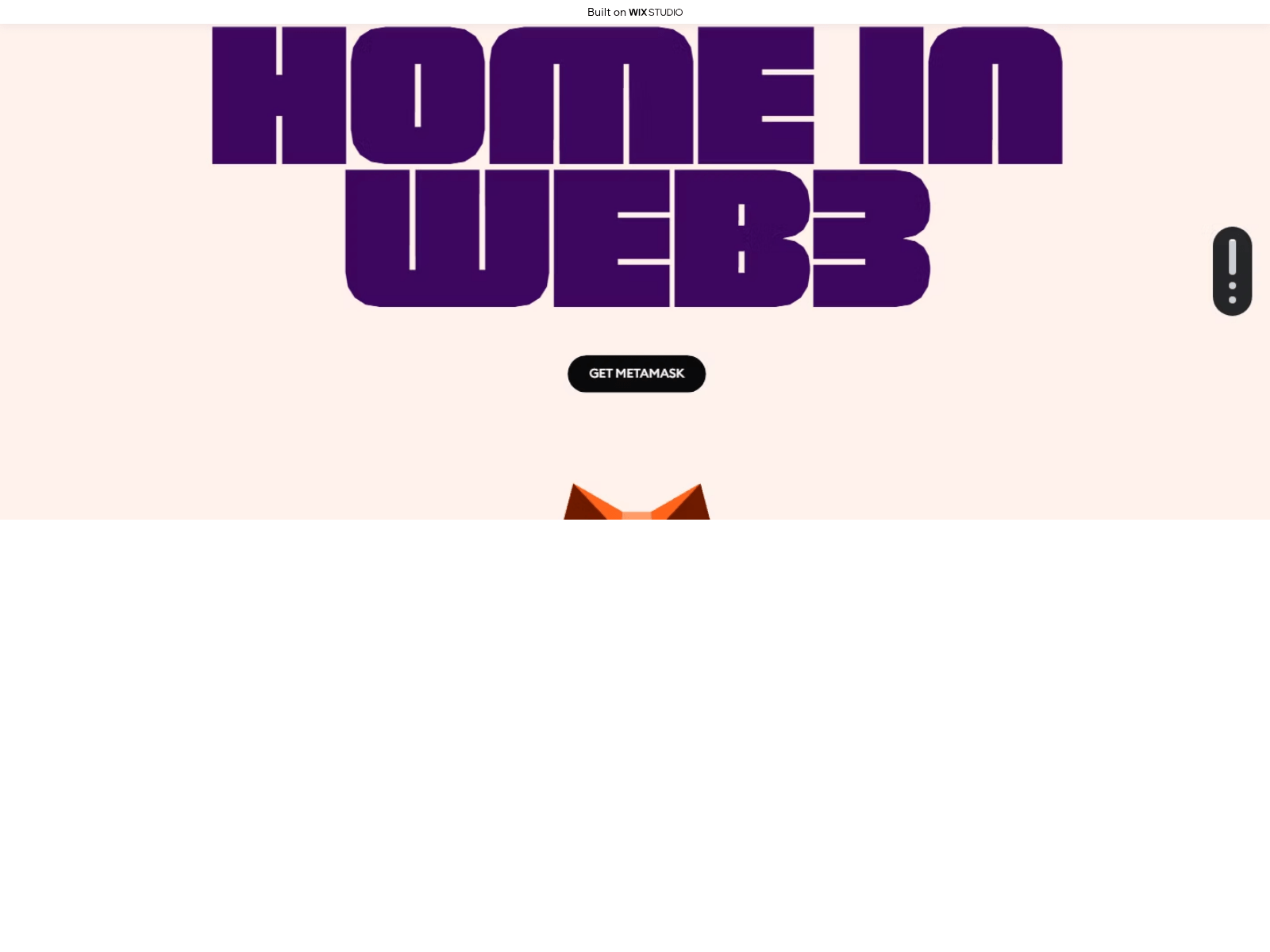 Screenshot of metamasks-io.wixstudio.com