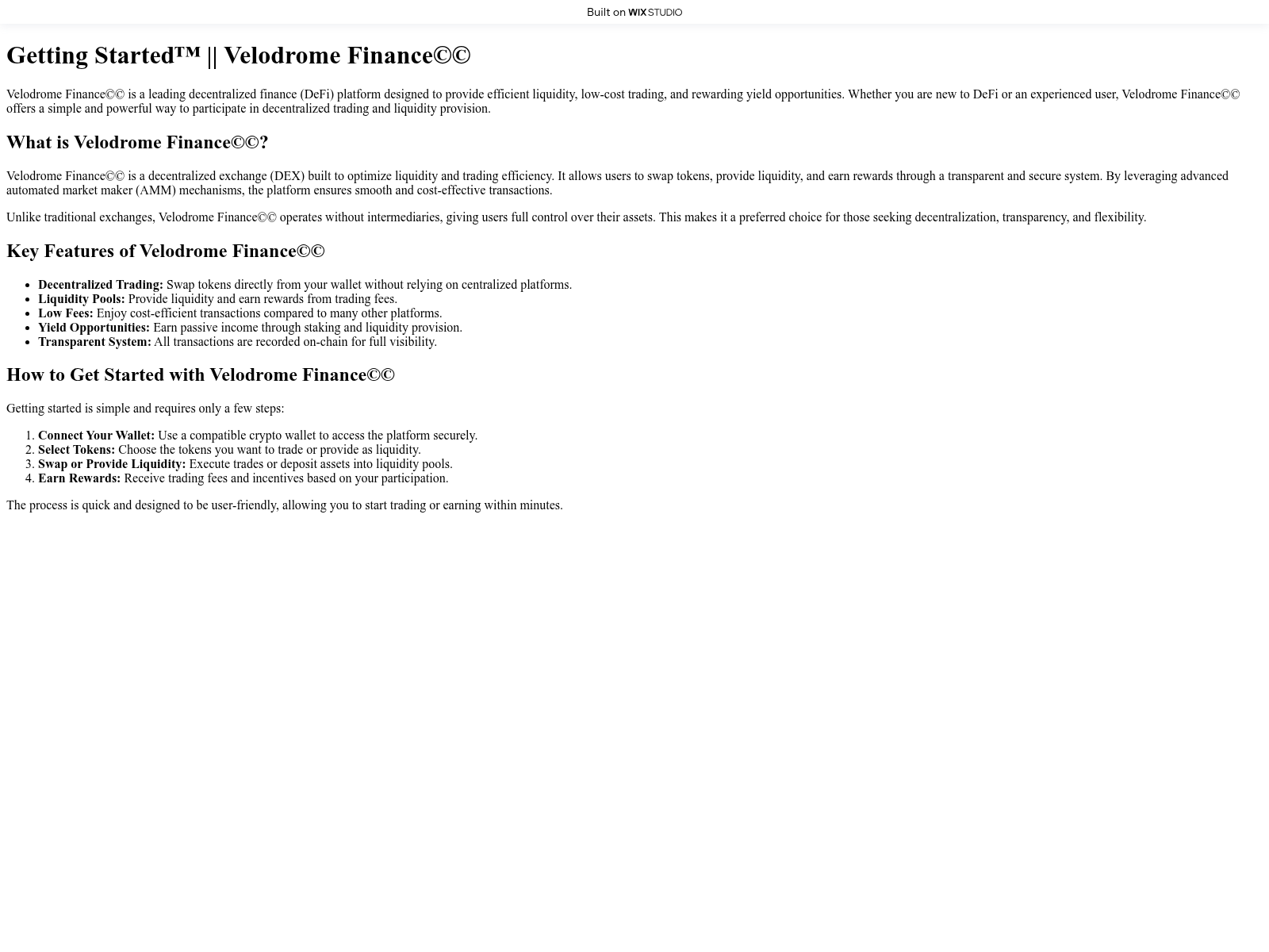 Screenshot of apps-velodrome.wixstudio.com