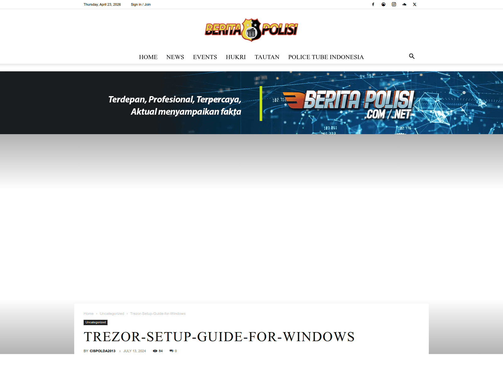 Screenshot of beritapolisi.com