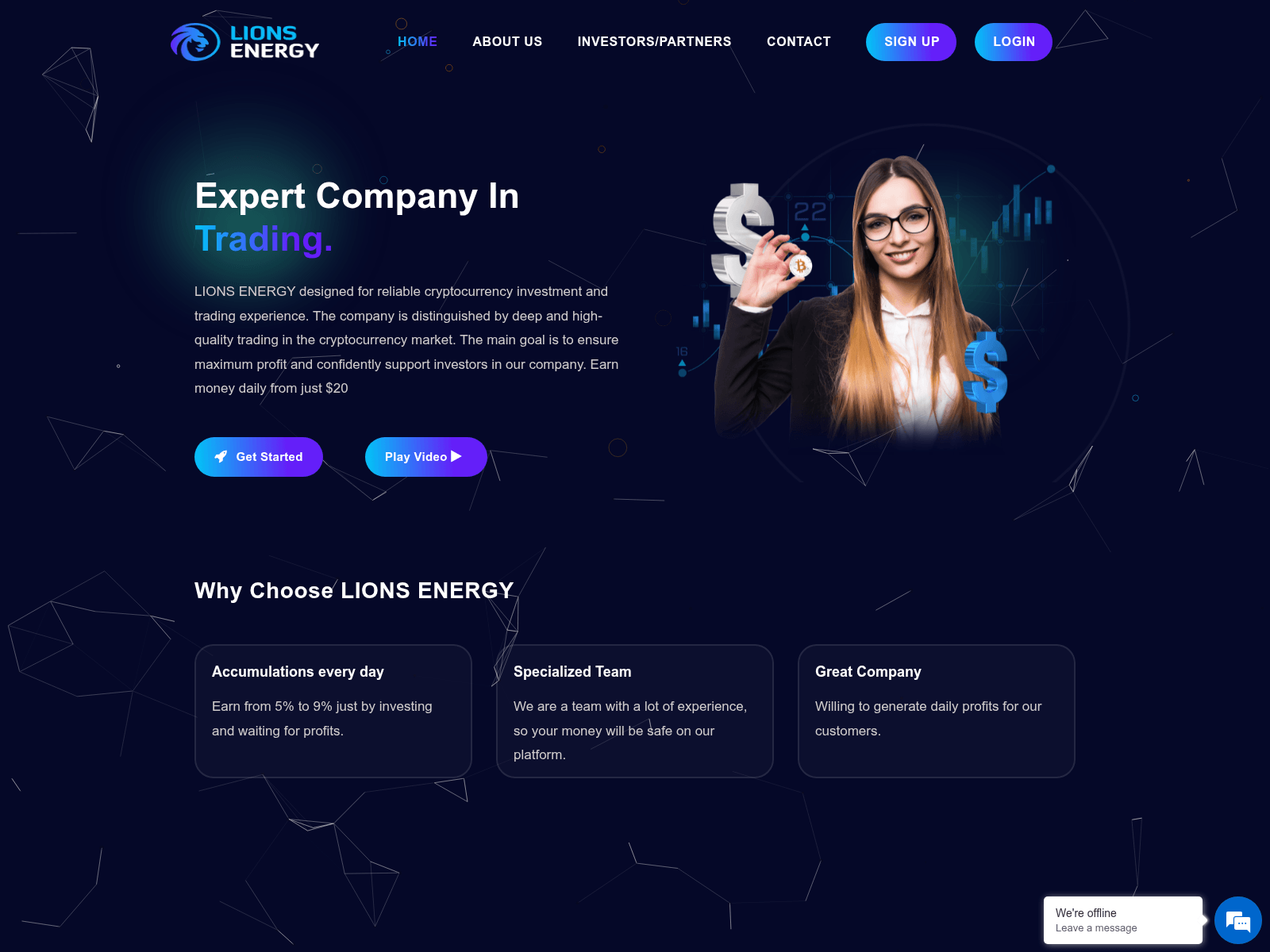 Screenshot of lionsenergy.net