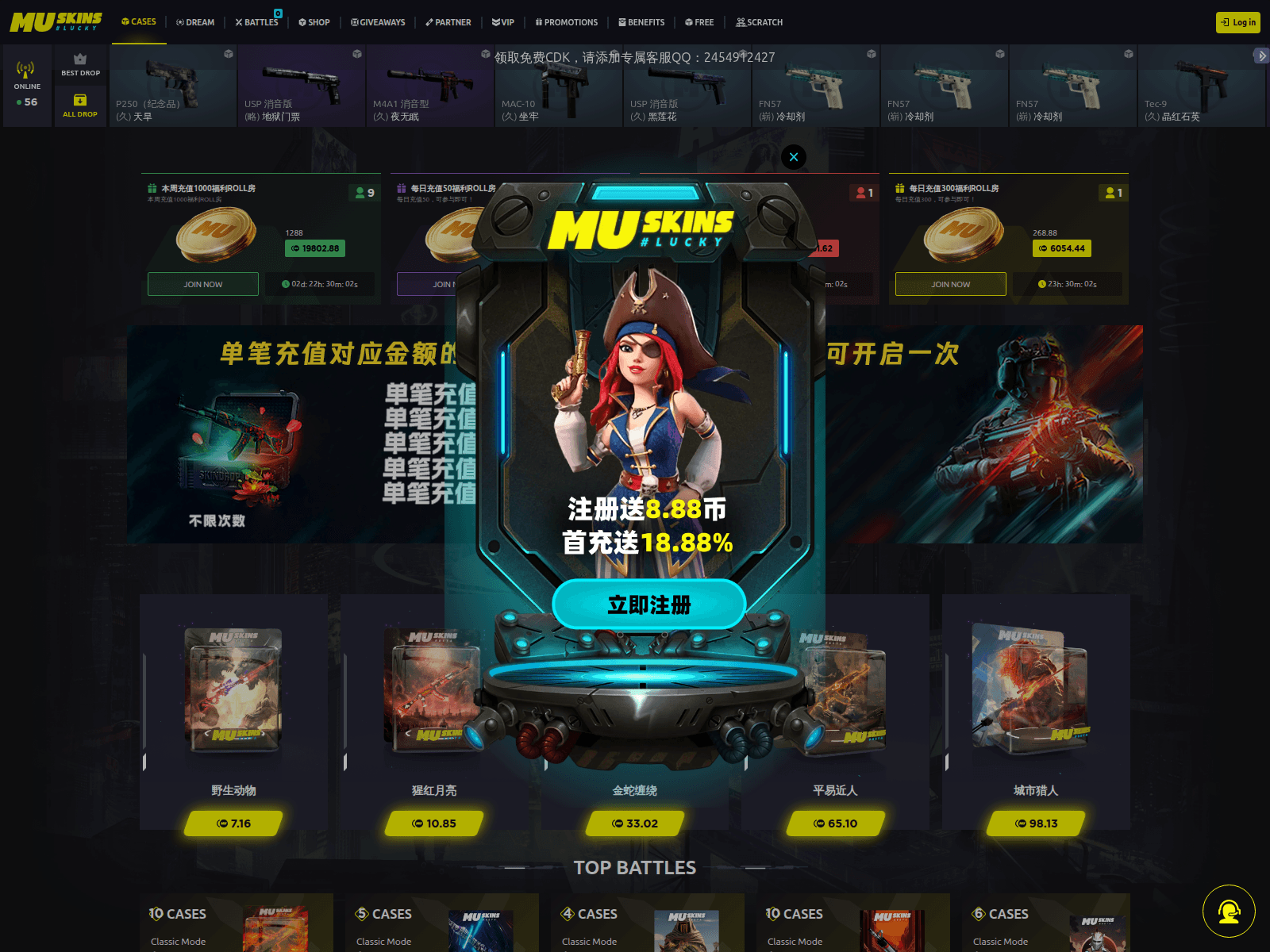 Screenshot of 3wcsgo.cc