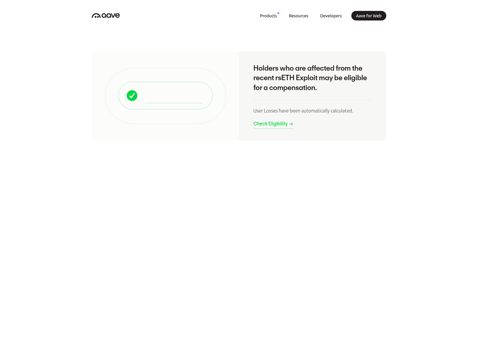 Screenshot of refunds-aave.com
