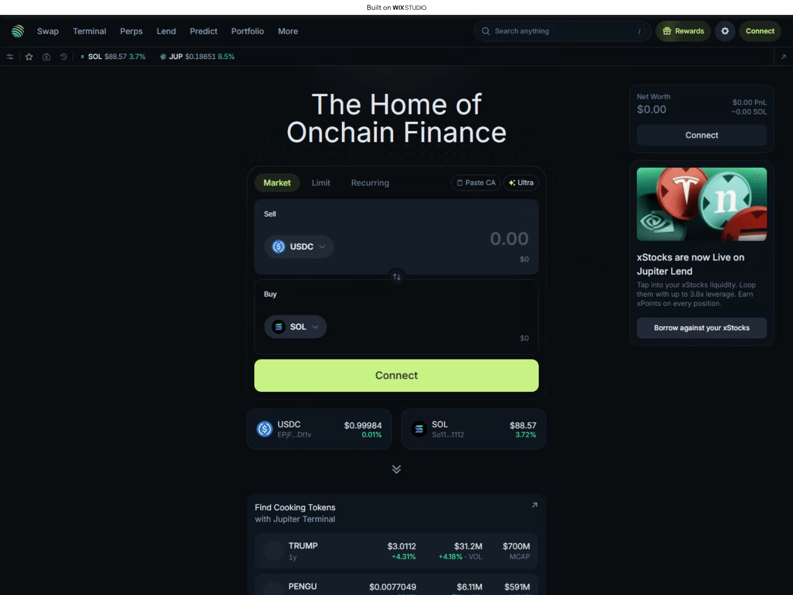 Screenshot of homes-jupiter.wixstudio.com
