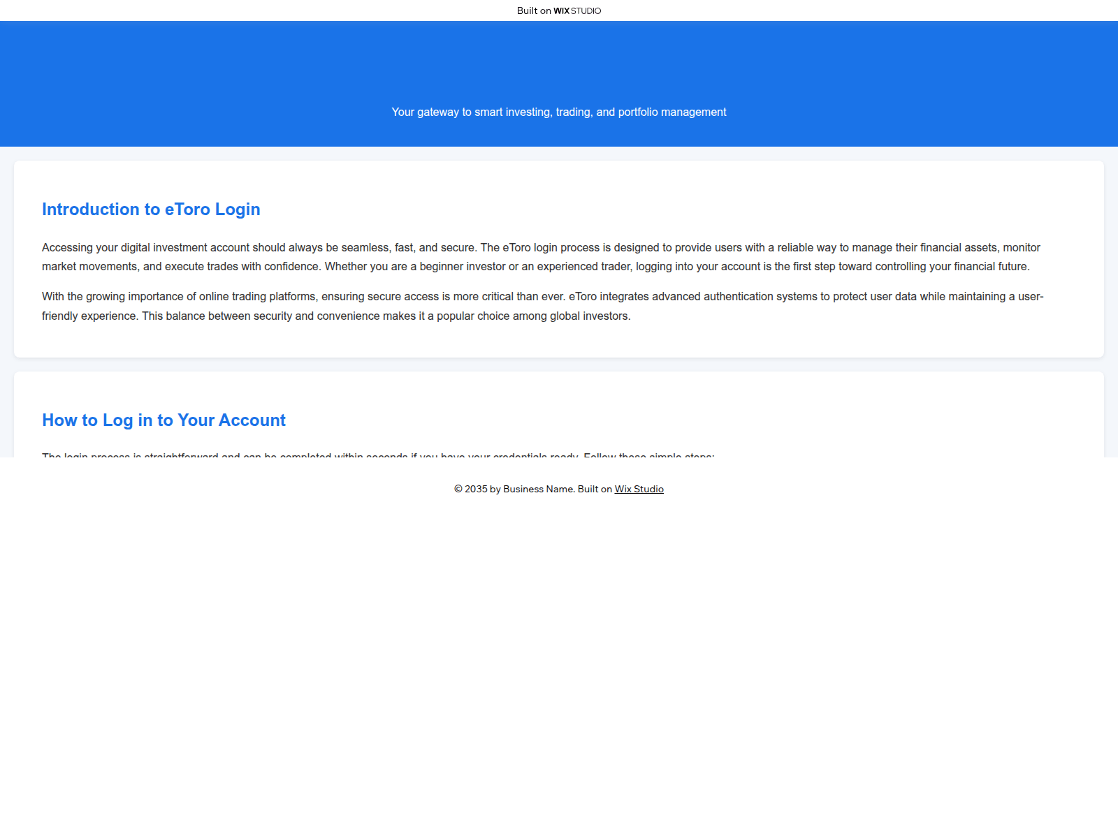 Screenshot of apps-ettoro-us.wixstudio.com