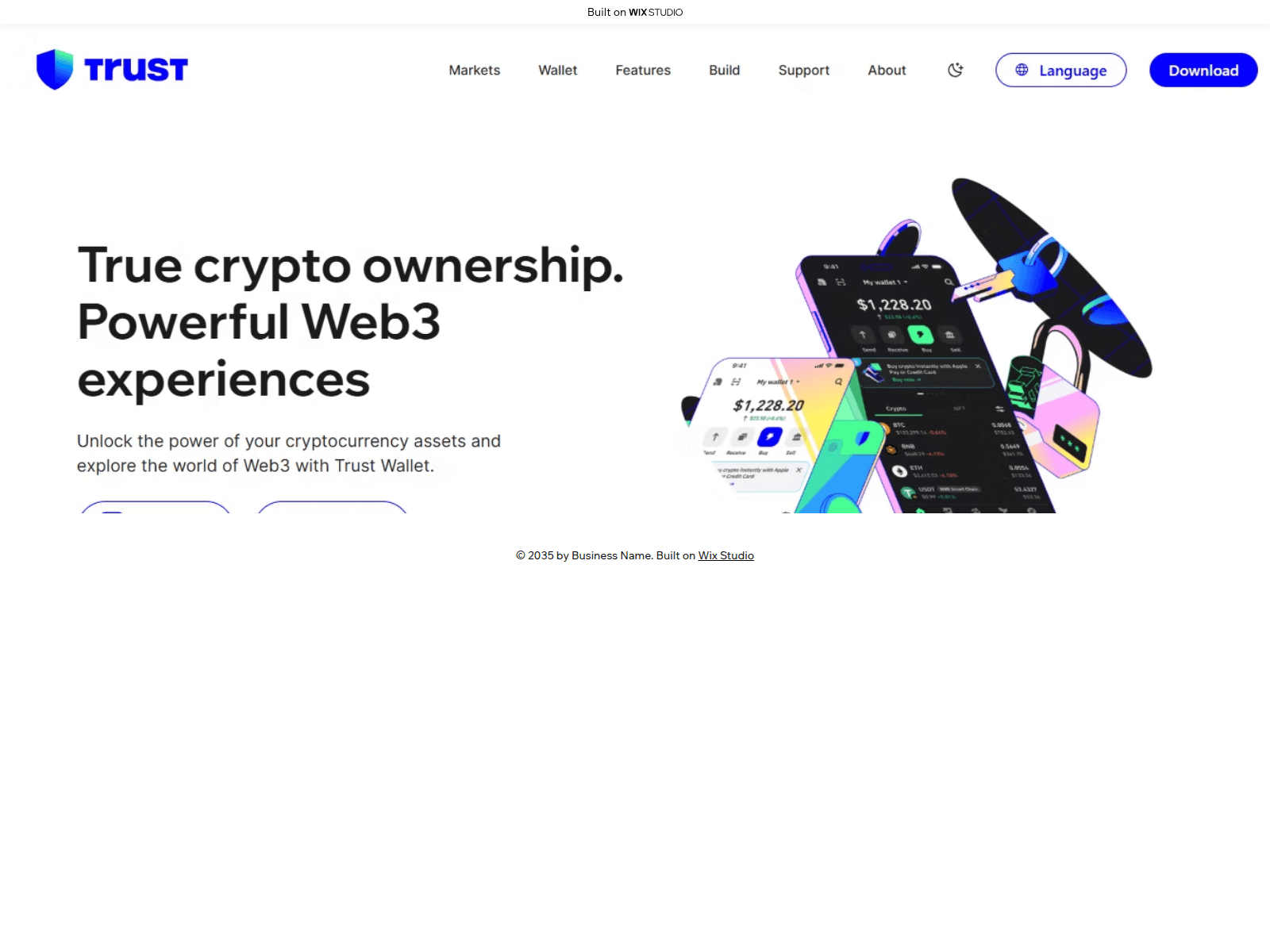 Screenshot of web3trust-extension.wixstudio.com