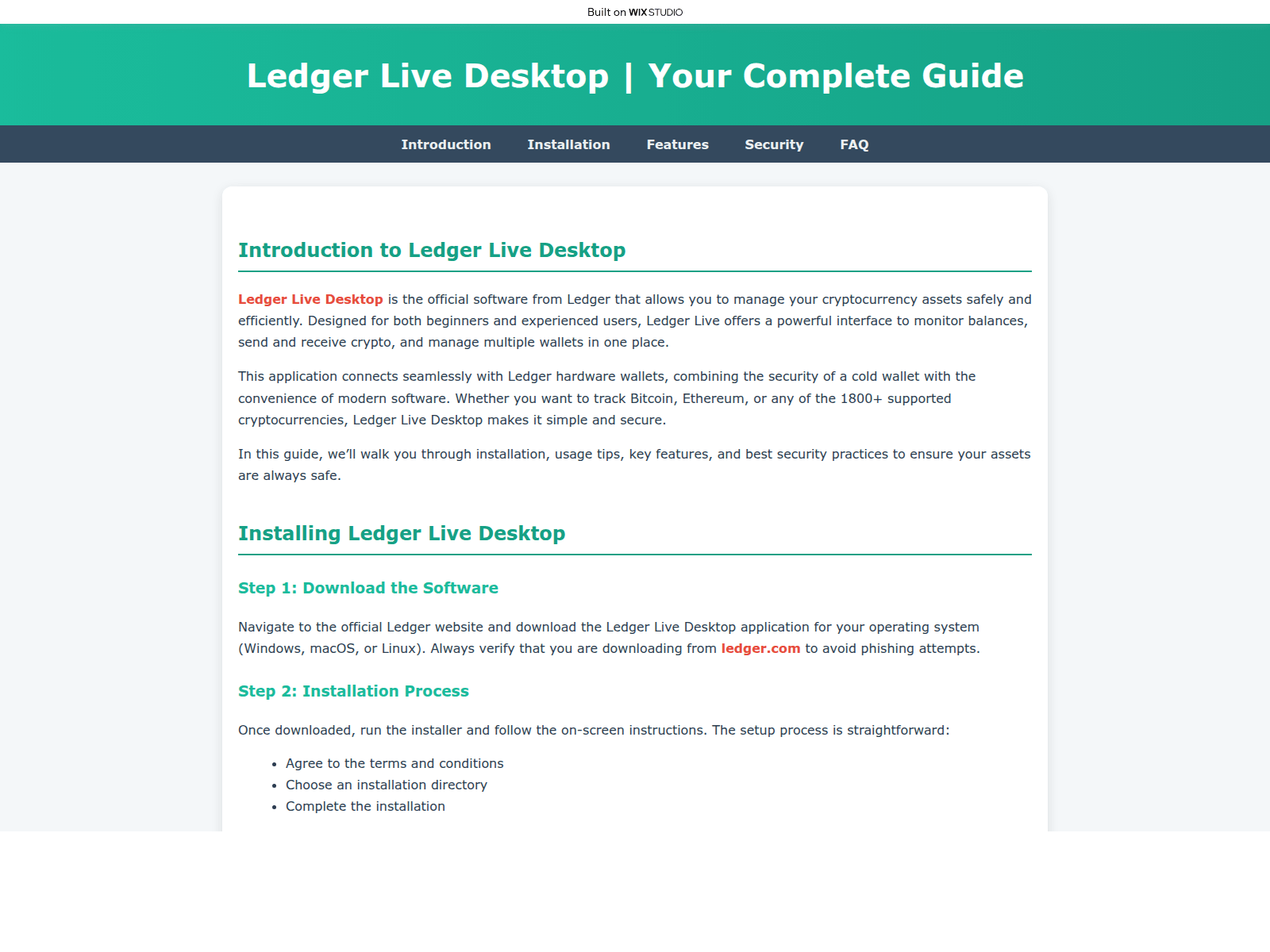 Screenshot of startd-livdesktop.wixstudio.com