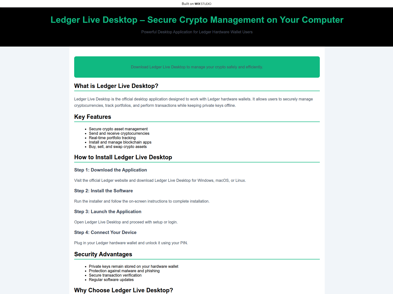 Screenshot of desktop-enus-learn.wixstudio.com