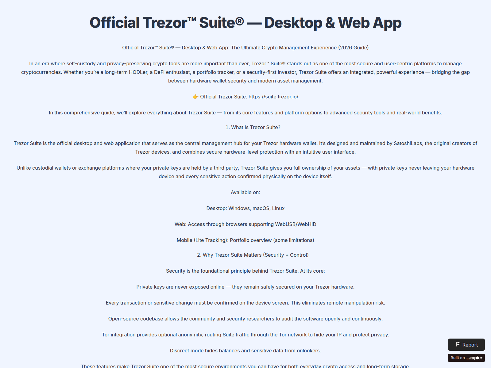 Screenshot of page-connect.zapier.app