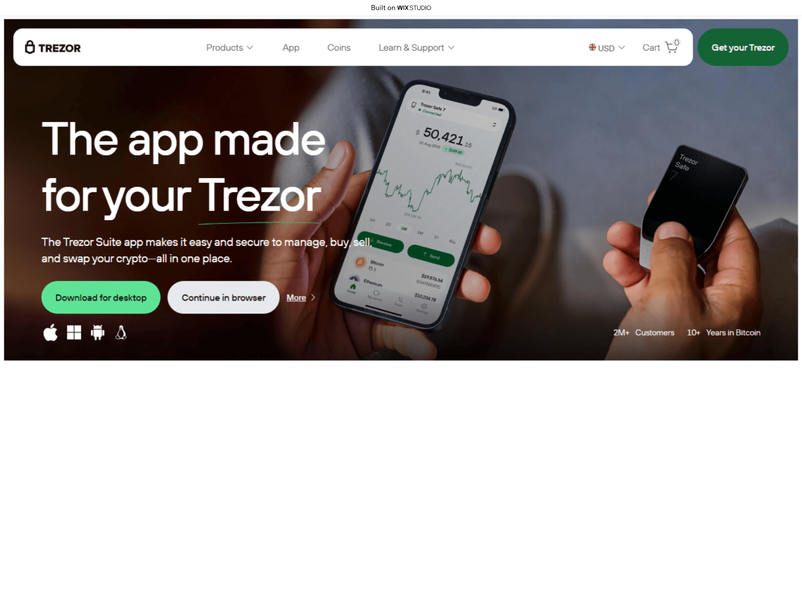 Screenshot of suitesapp-trezer.wixstudio.com