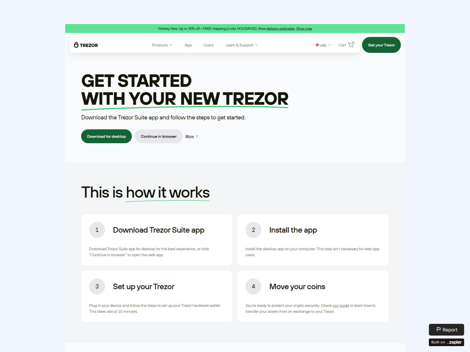 Screenshot of trzo-io.zapier.app