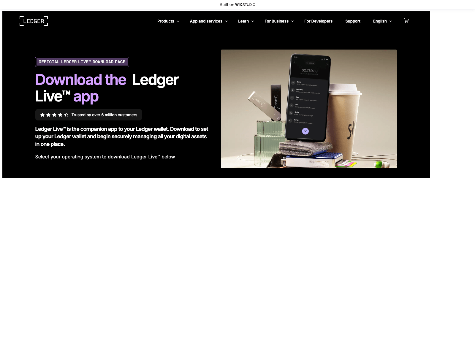 Screenshot of my-desktop-live.wixstudio.com