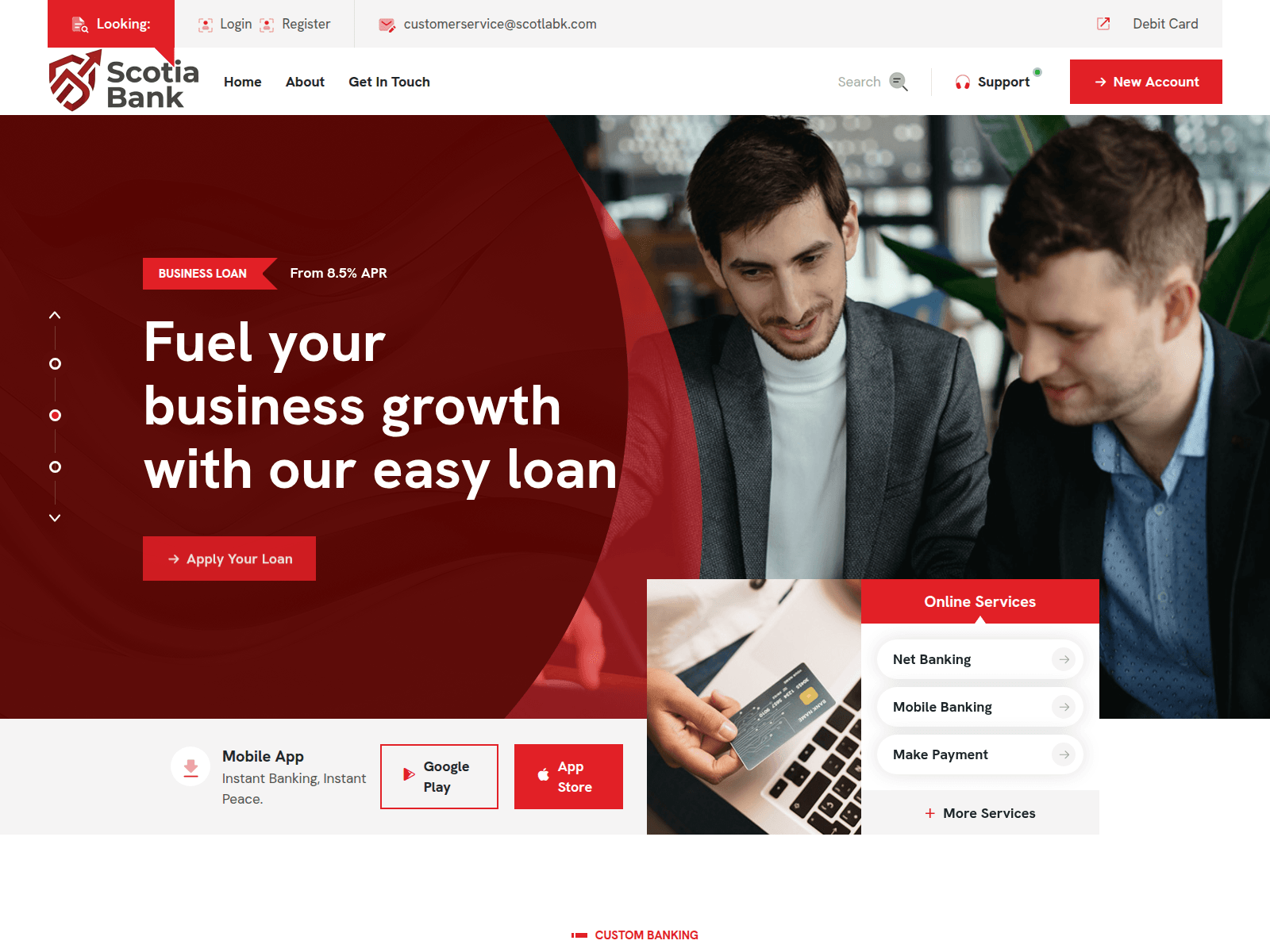 Screenshot of scotlabk.com