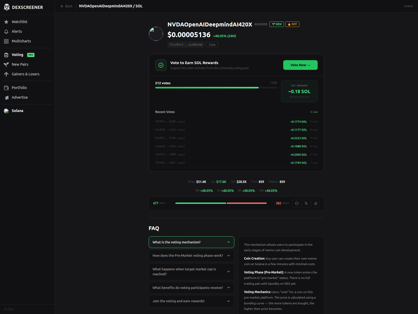 Screenshot of aix.click-pump.fun