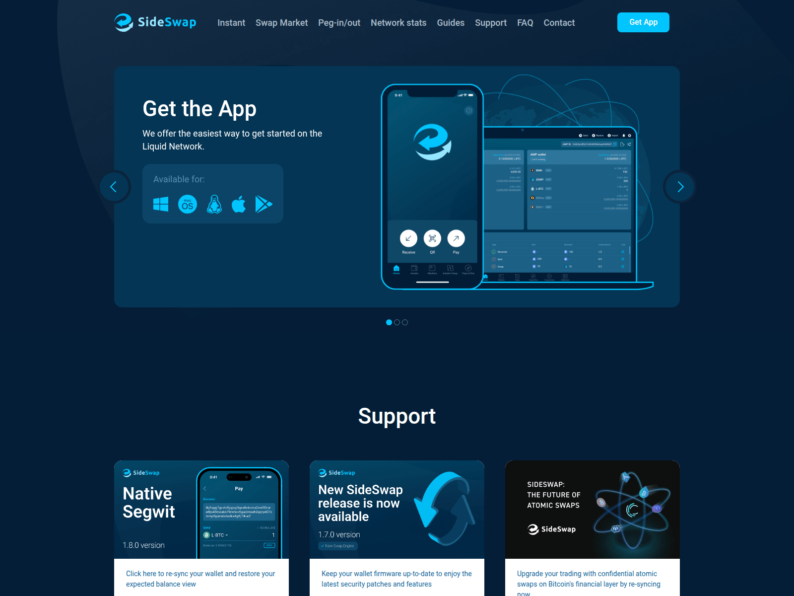 Screenshot of side-swap.web.app