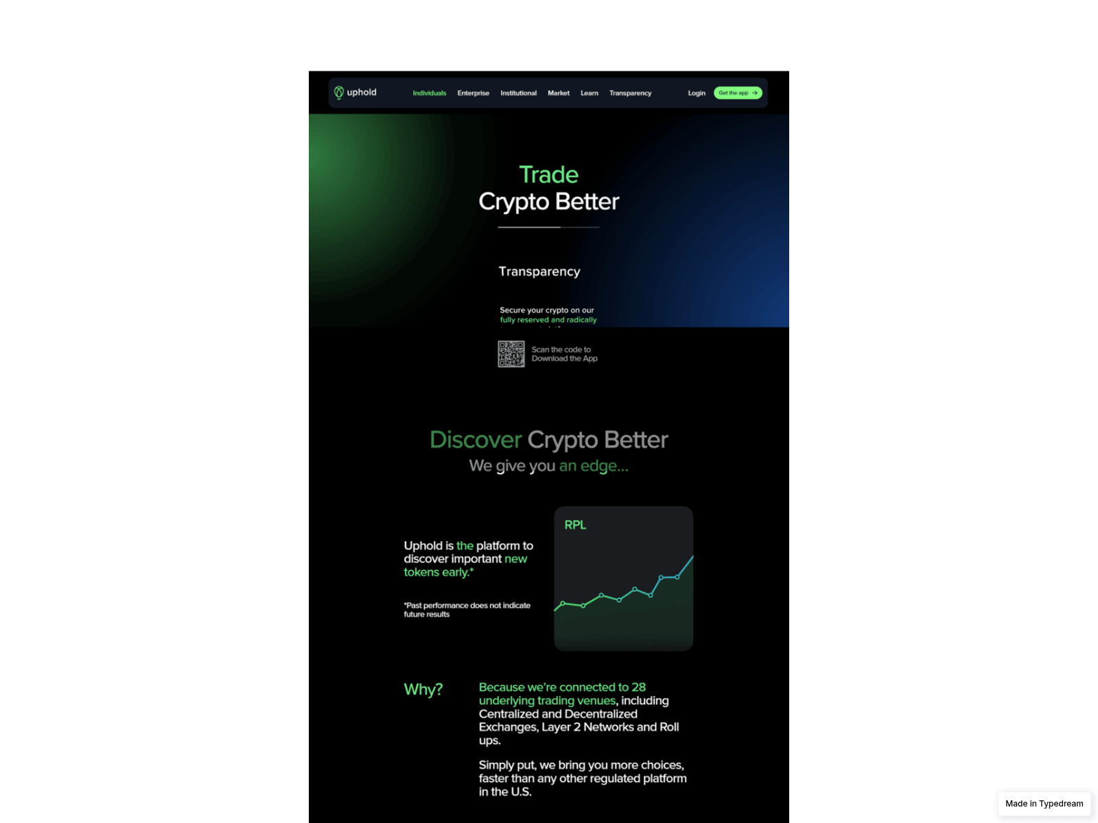 Screenshot of type-uphold-----sso.typedream.app
