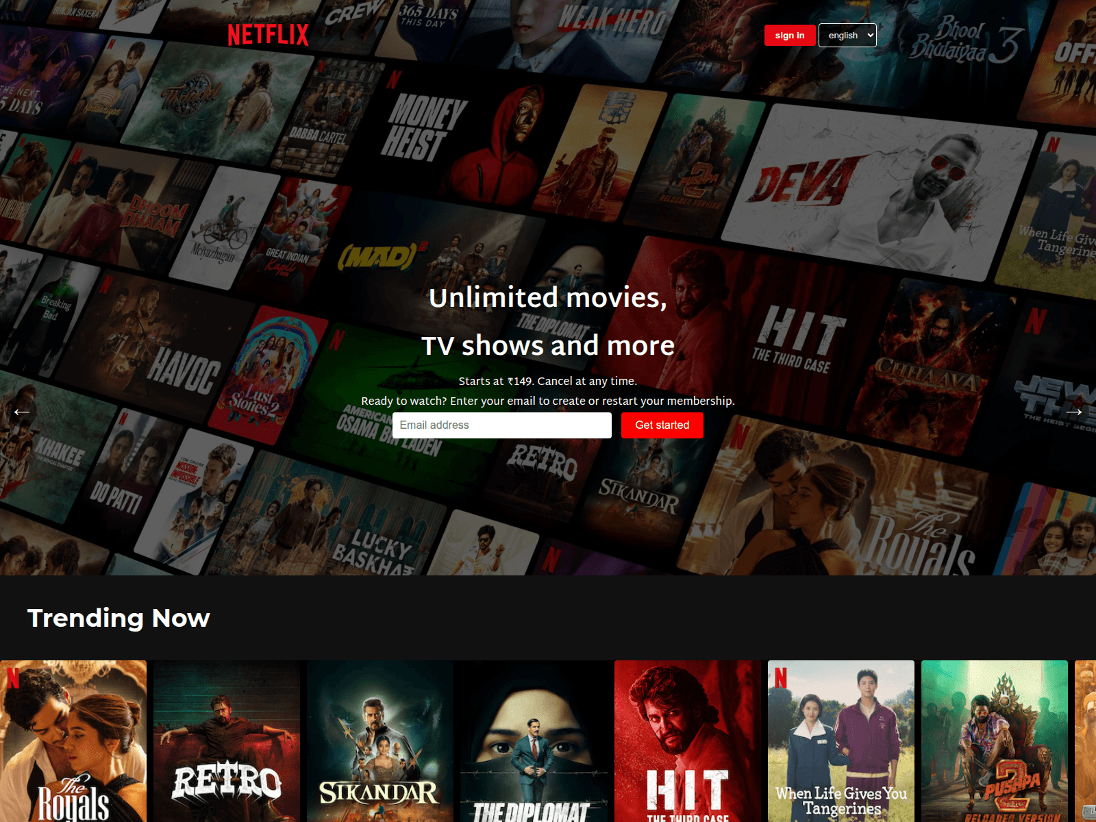 Screenshot of netflix-clone-mu-opal.vercel.app