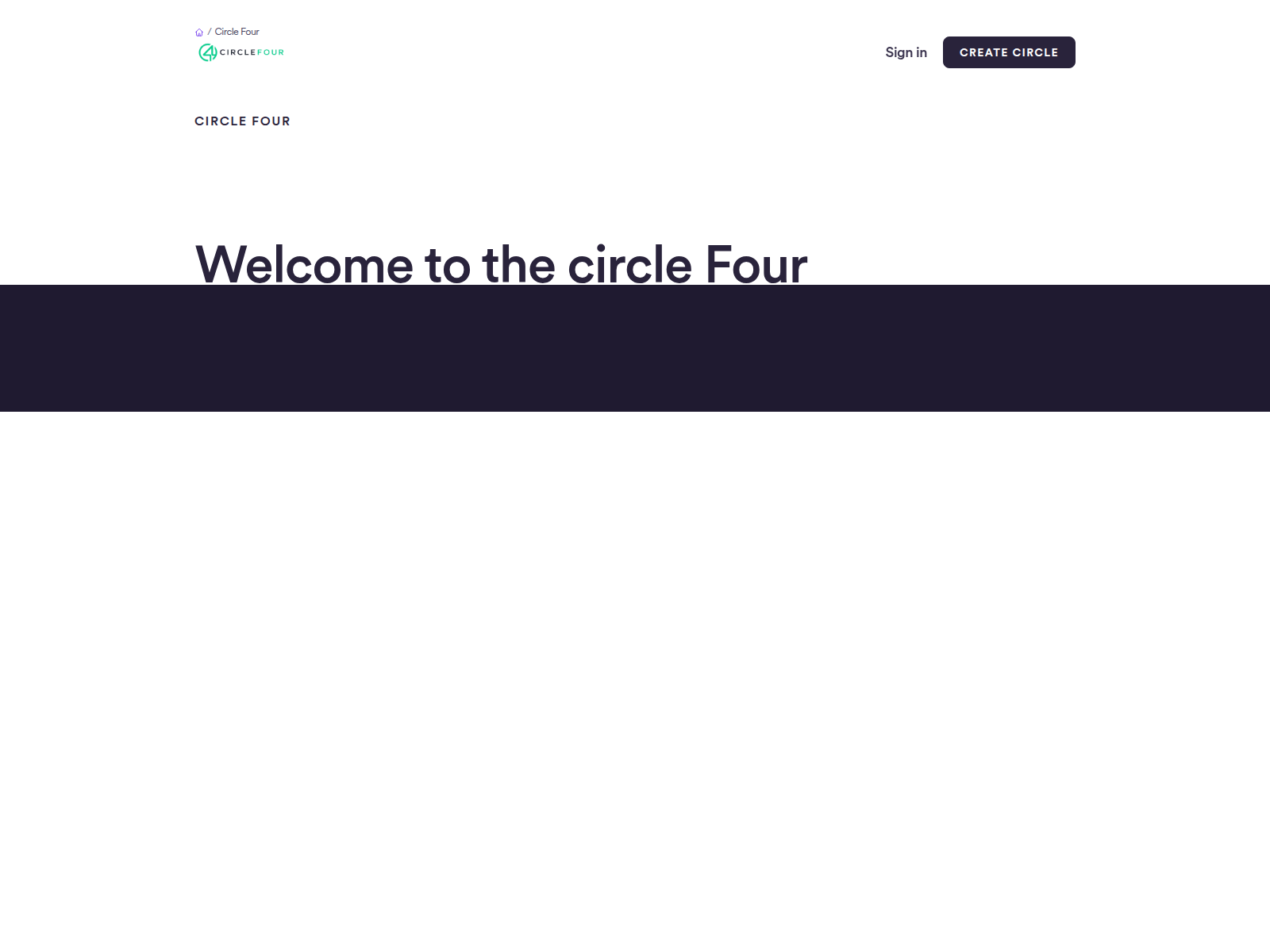 Screenshot of circlefour.org