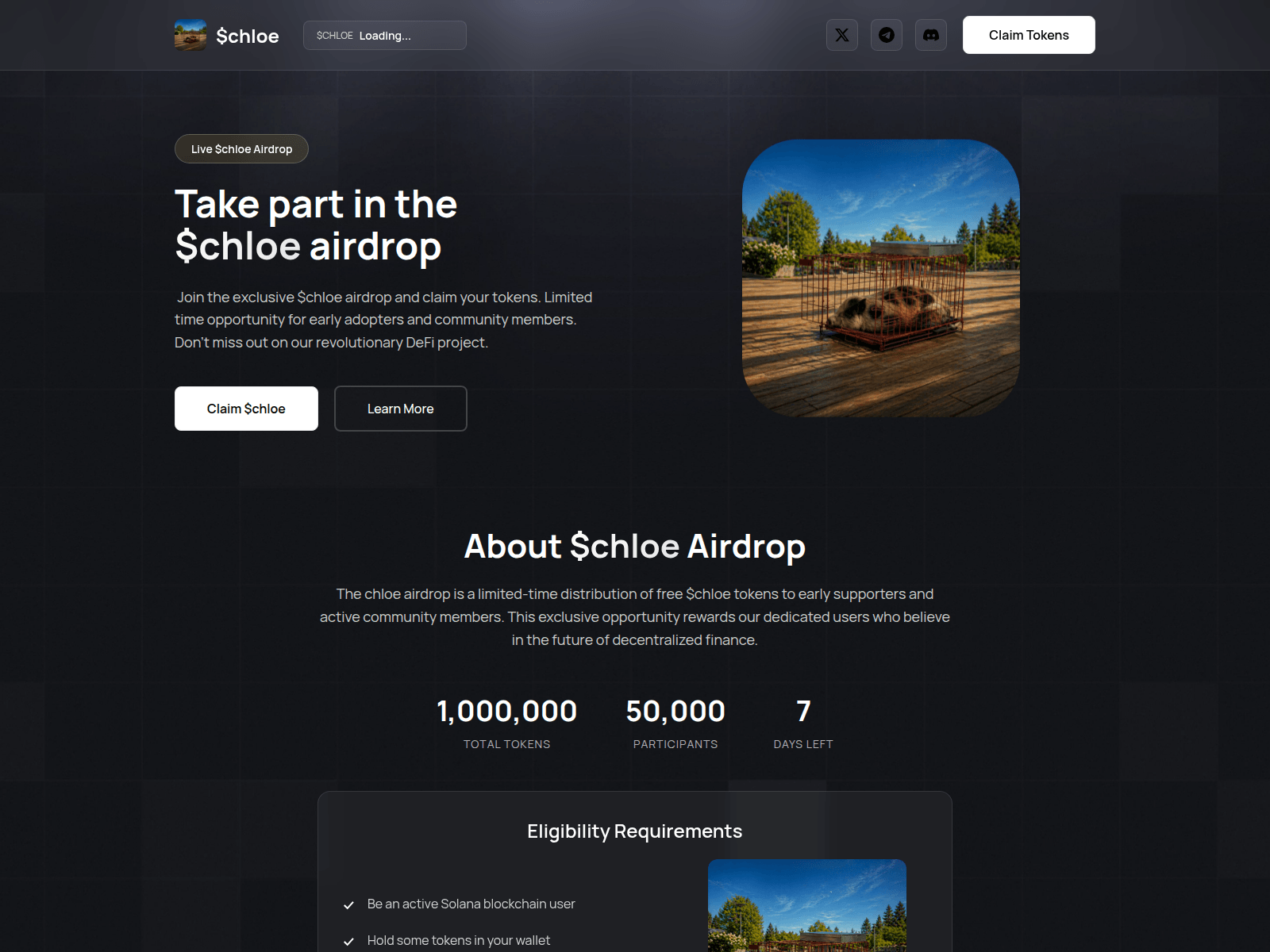 Screenshot of claim-chloe.pages.dev