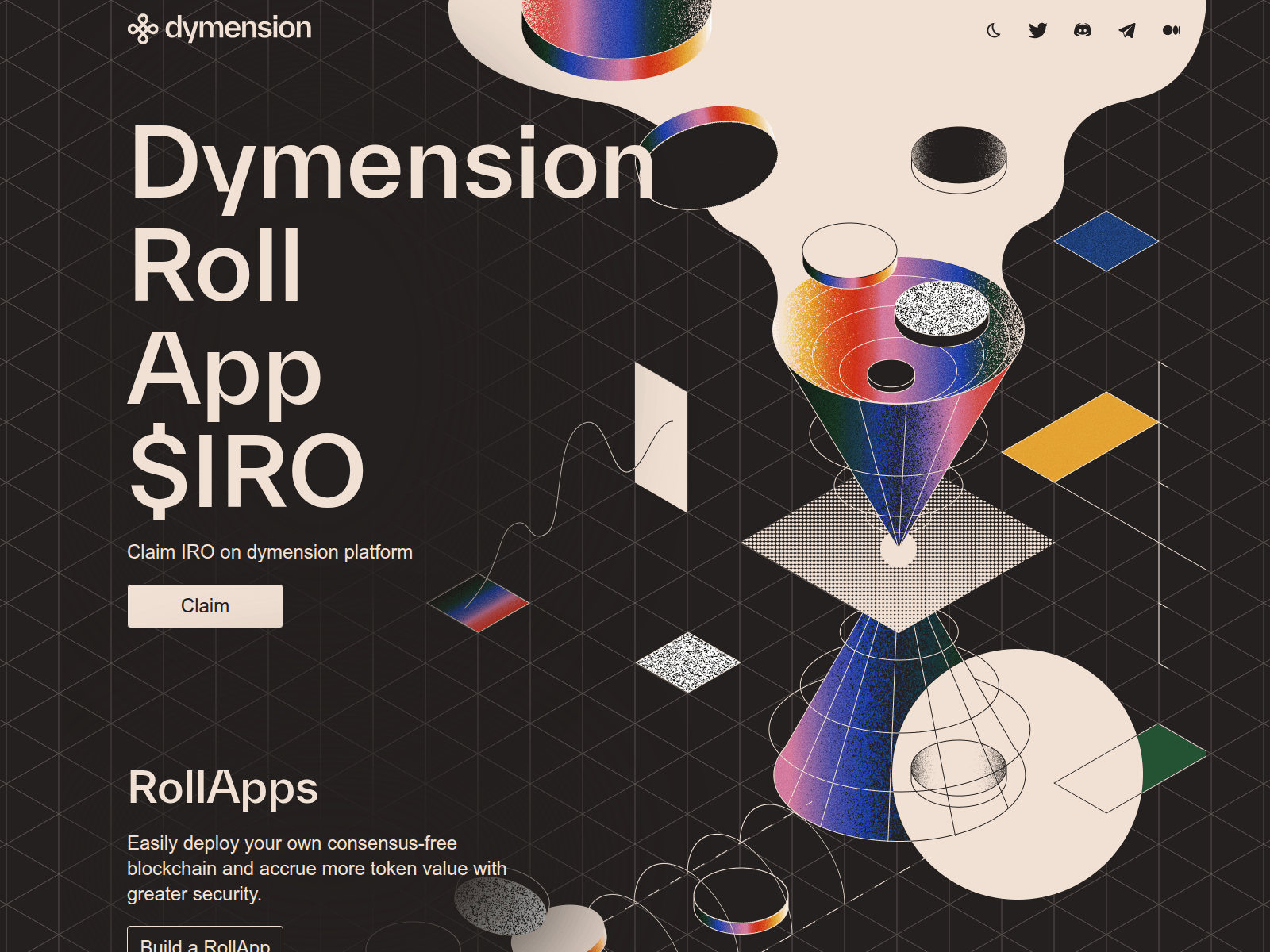 Screenshot of rollapp-dymensioncom.pages.dev