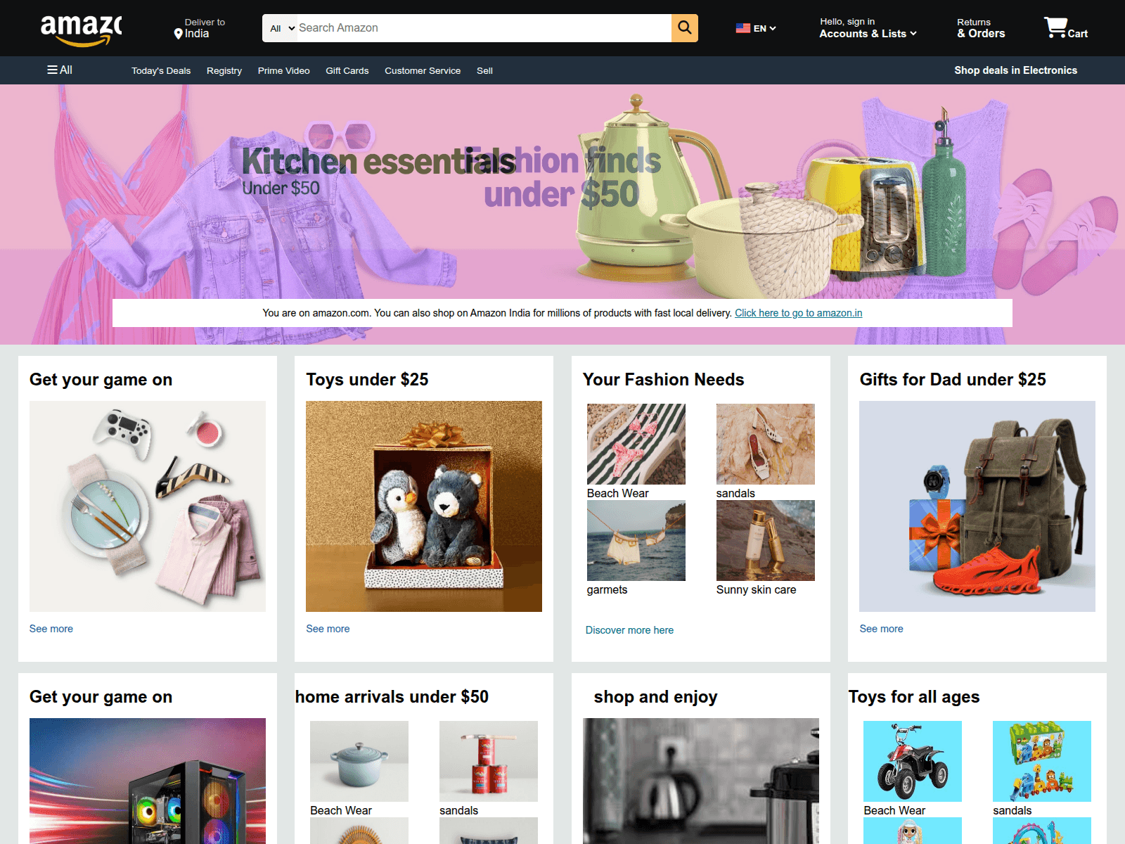 Screenshot of amazon-clone-alpha-nine.vercel.app