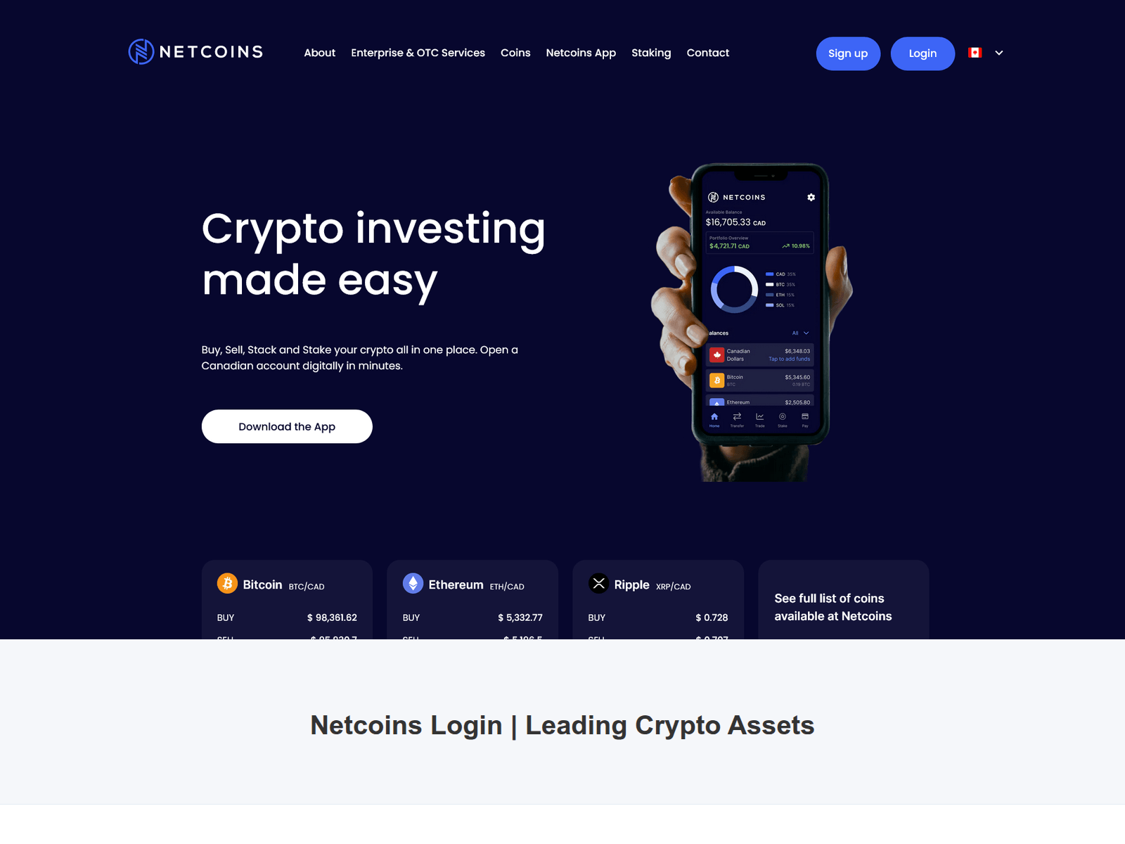 Screenshot of netcainslogi.webflow.io