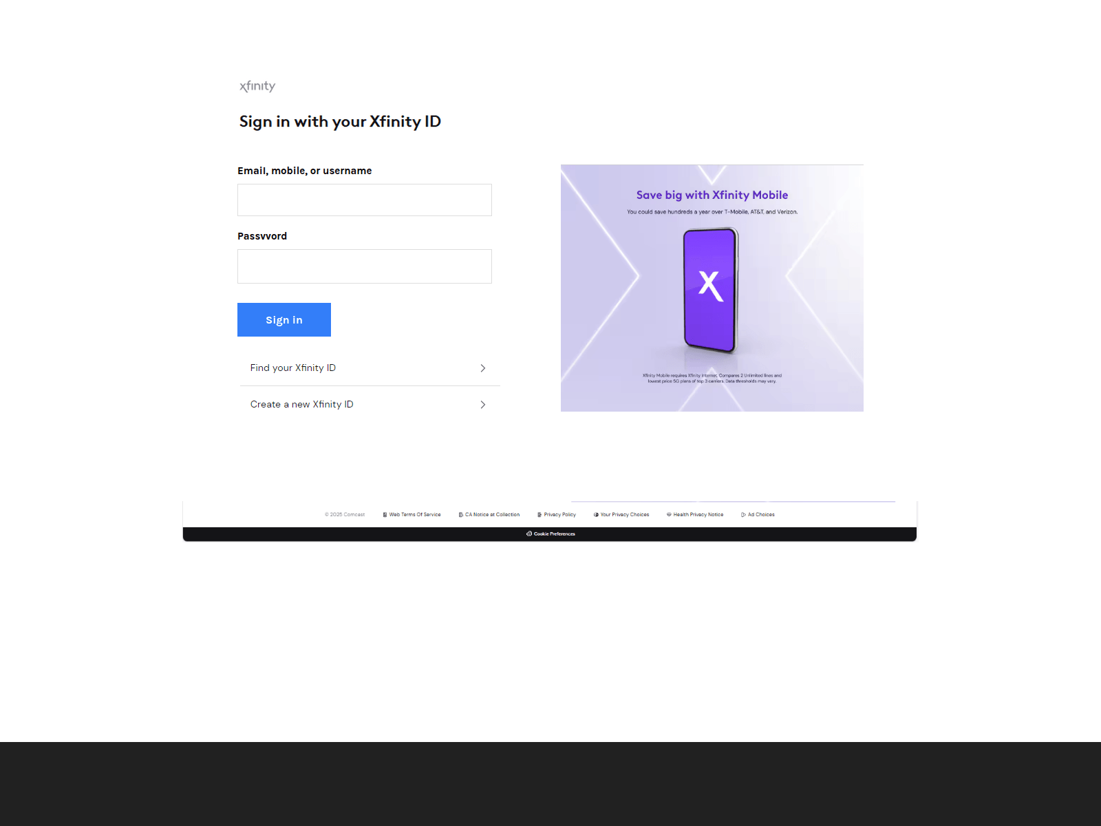 Screenshot of connect-xfinitys-com-appsuite.weebly.com