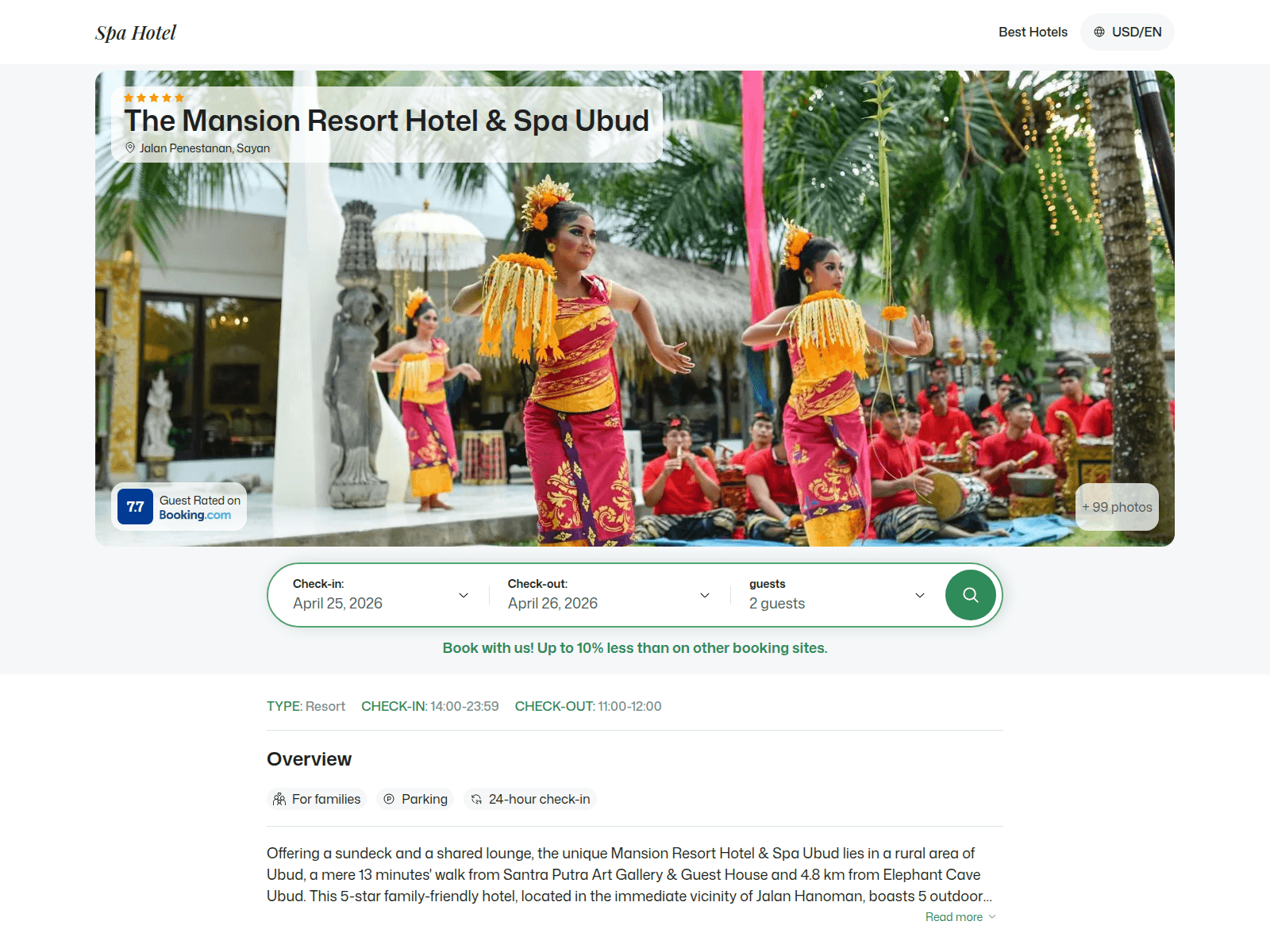 Screenshot of mansion.spahotel.guru