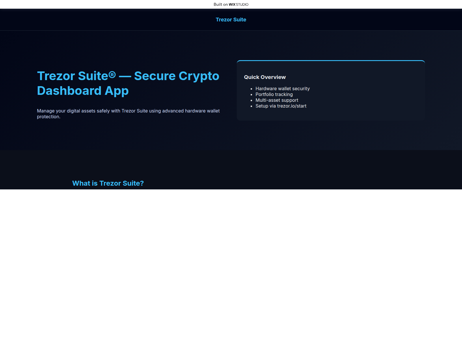 Screenshot of suitapps.wixstudio.com