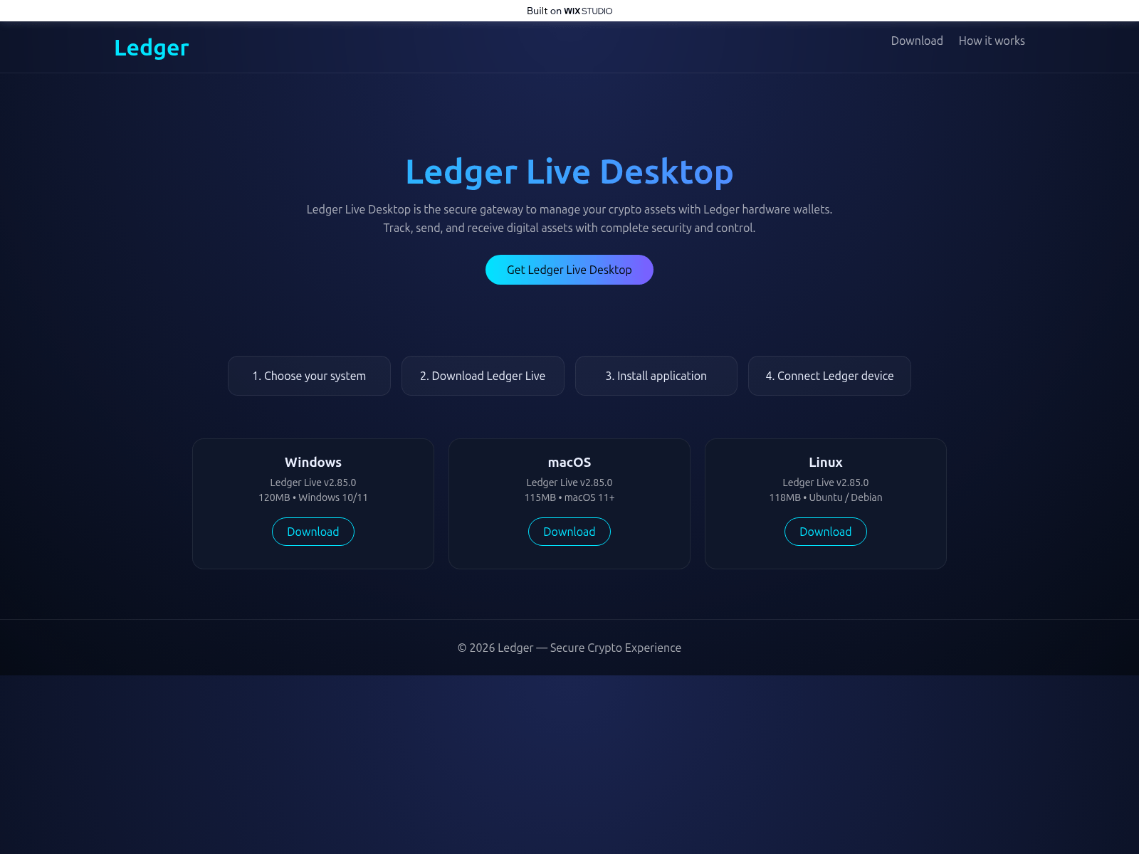 Screenshot of webcore-desktop.wixstudio.com