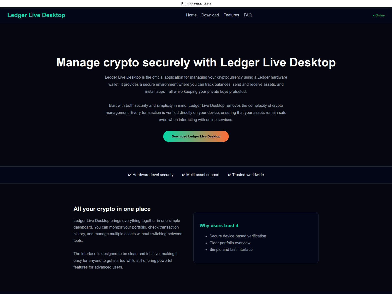 Screenshot of net-desktop-us.wixstudio.com