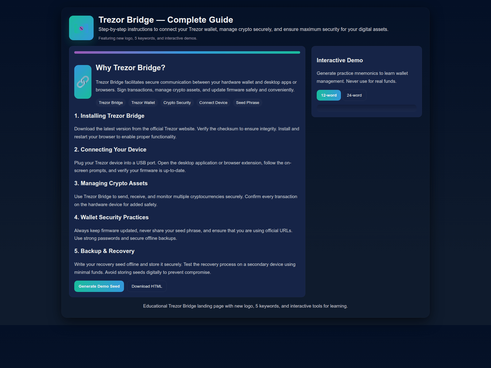 Screenshot of trez-usa-bridge.pages.dev
