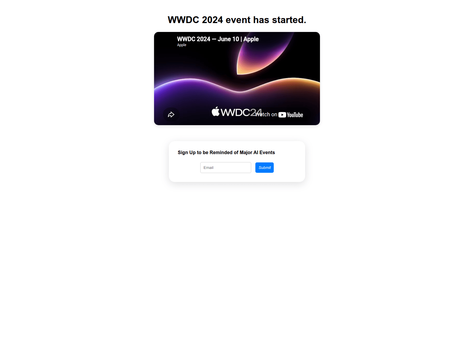 Screenshot of apple-event-countdown.pages.dev