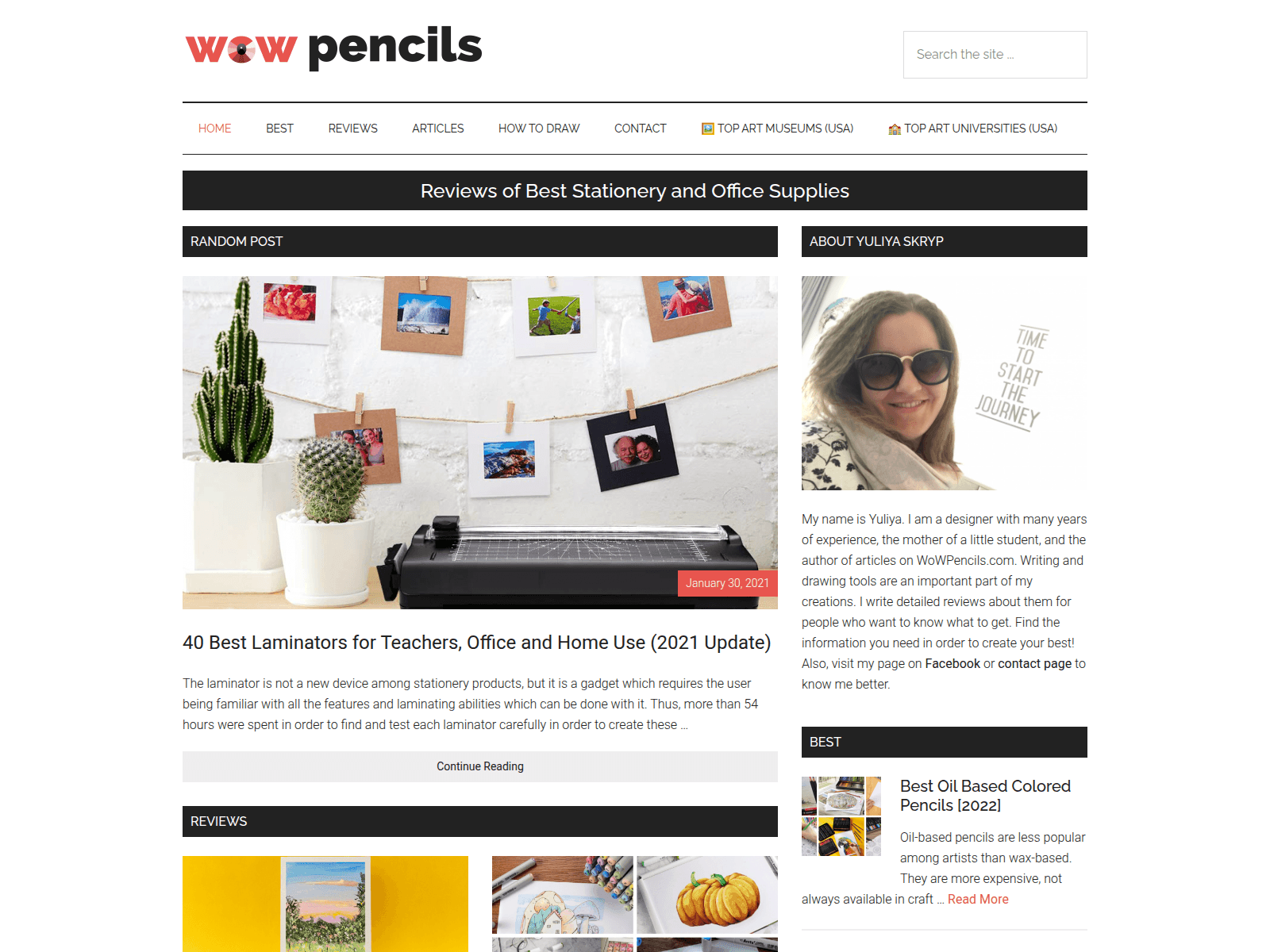 Screenshot of wowpencils.com