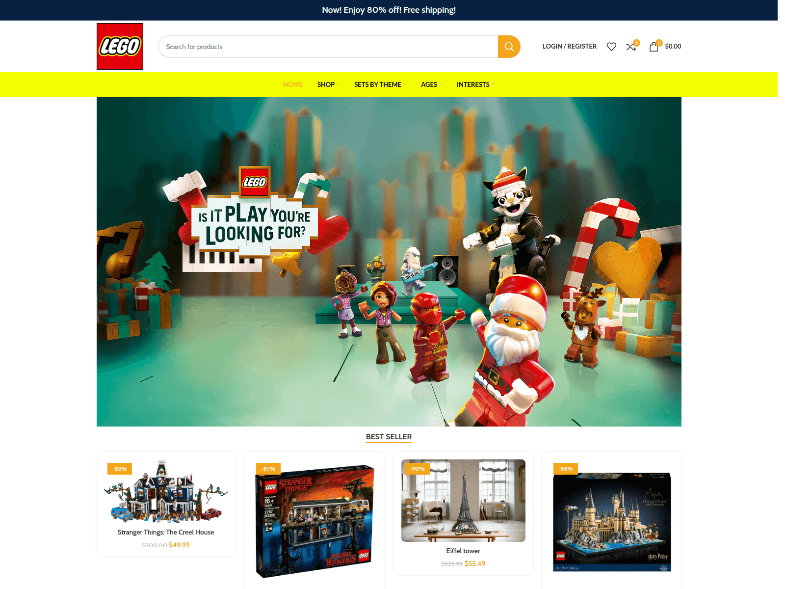 Screenshot of brickworldstore.com