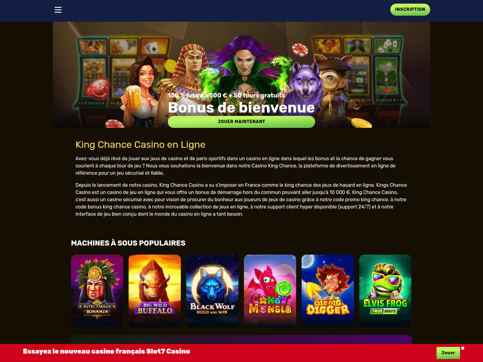 Screenshot of casino-king-chance1.com