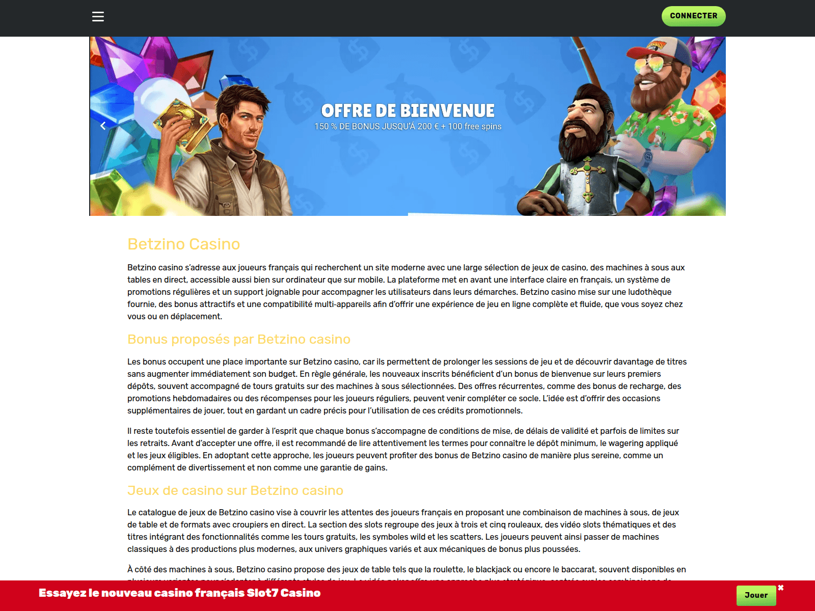 Screenshot of betzino-casino-enligne.com