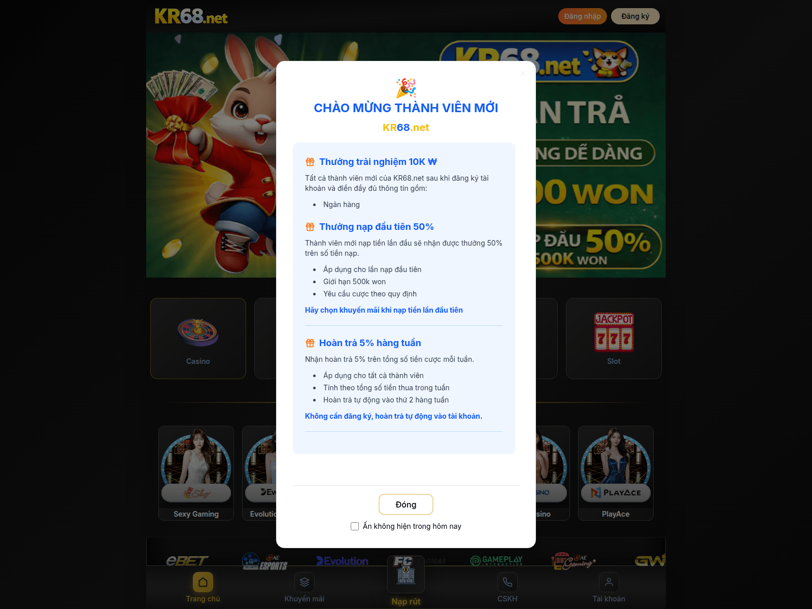 Screenshot of kr68.net