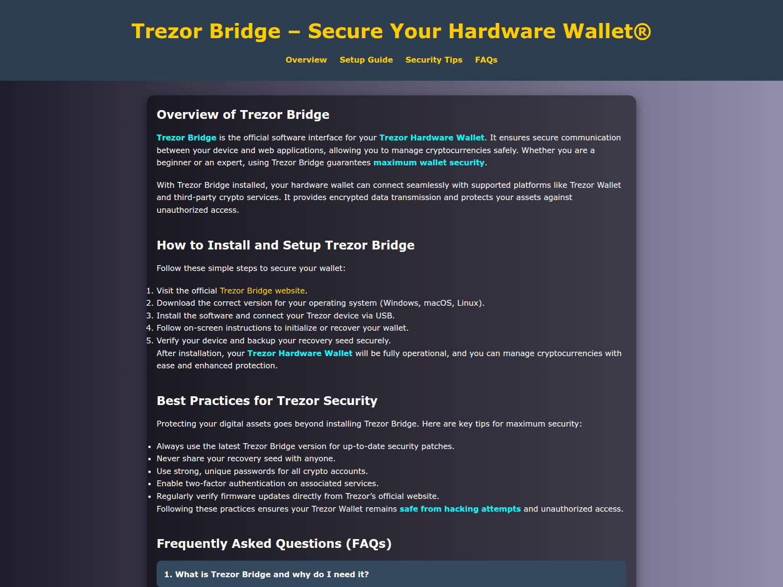 Screenshot of traissar-bridge.pages.dev