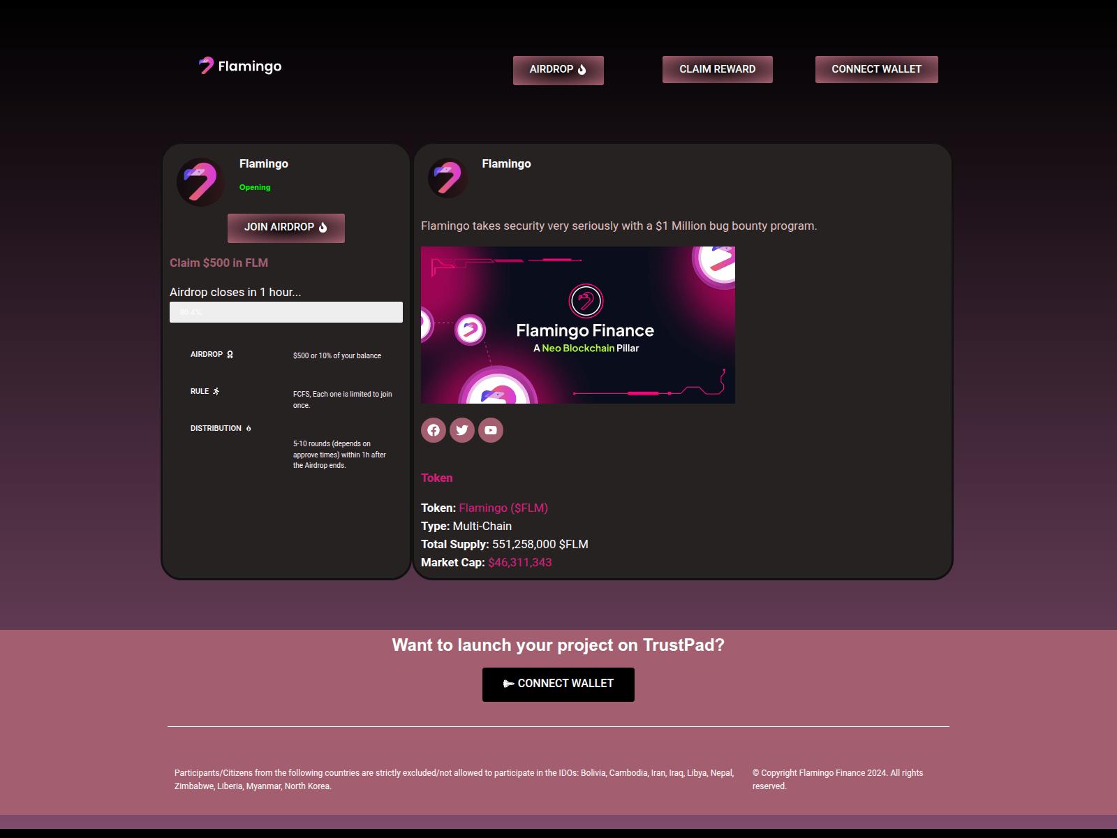 Screenshot of flamingo-finance.pages.dev
