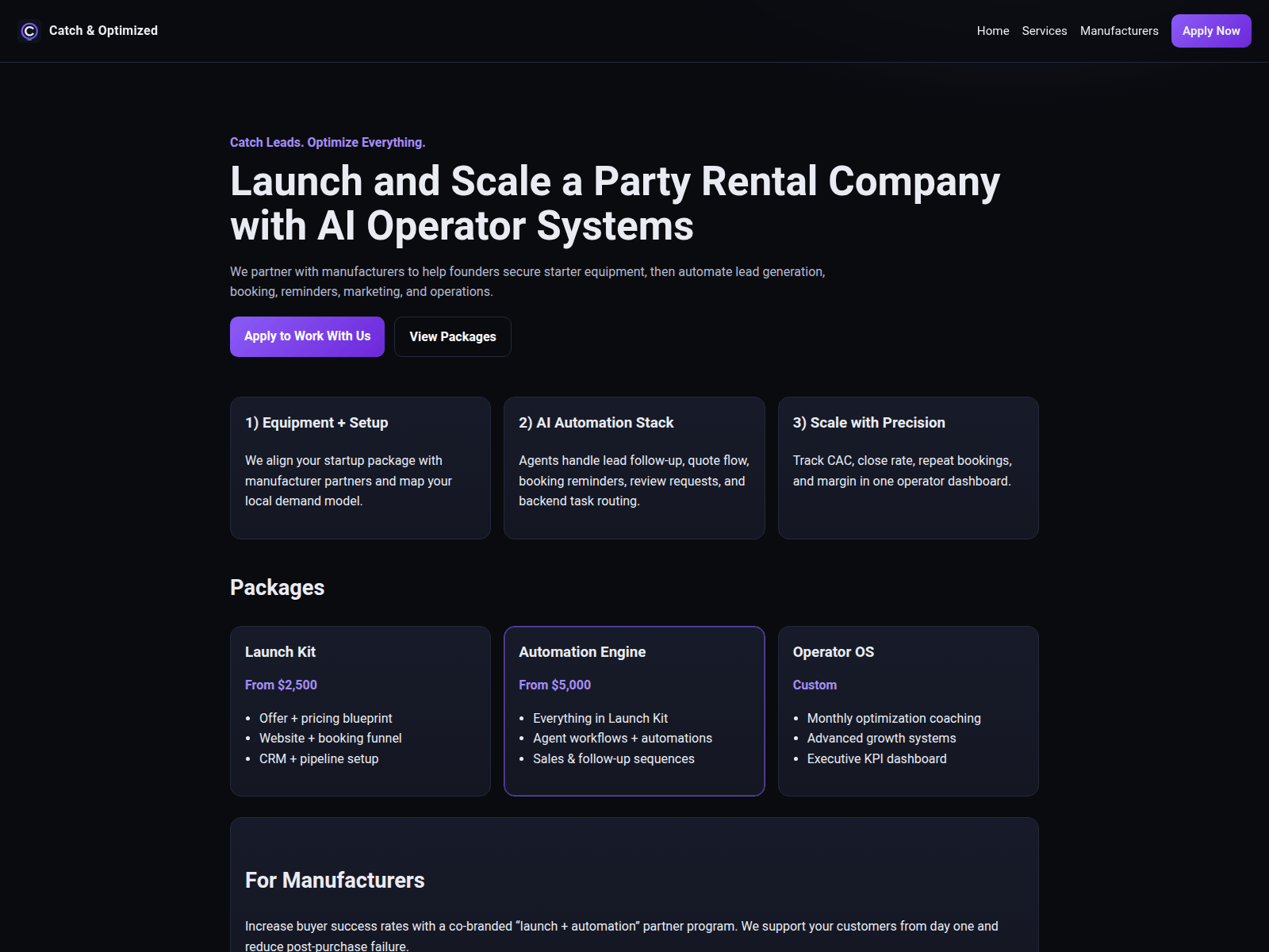Screenshot of catch-and-optimized.pages.dev