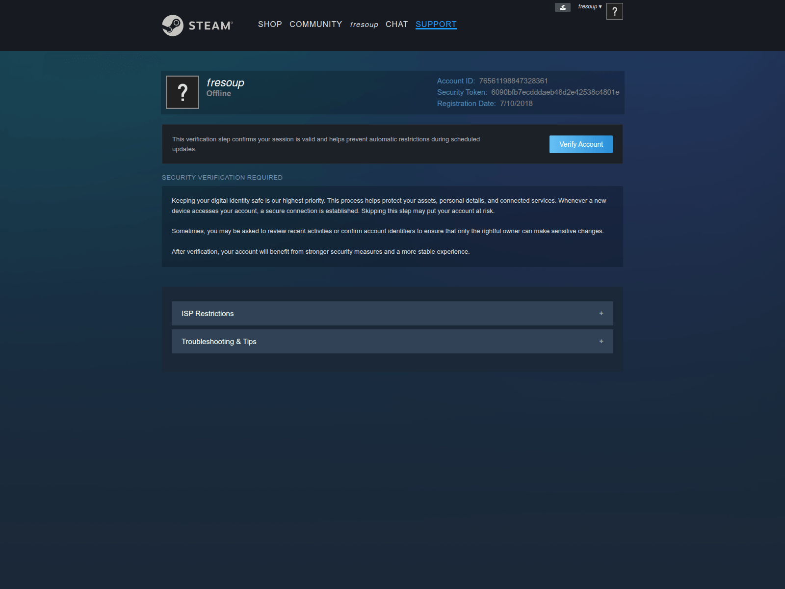 Screenshot of help.supportvalvepowered.com
