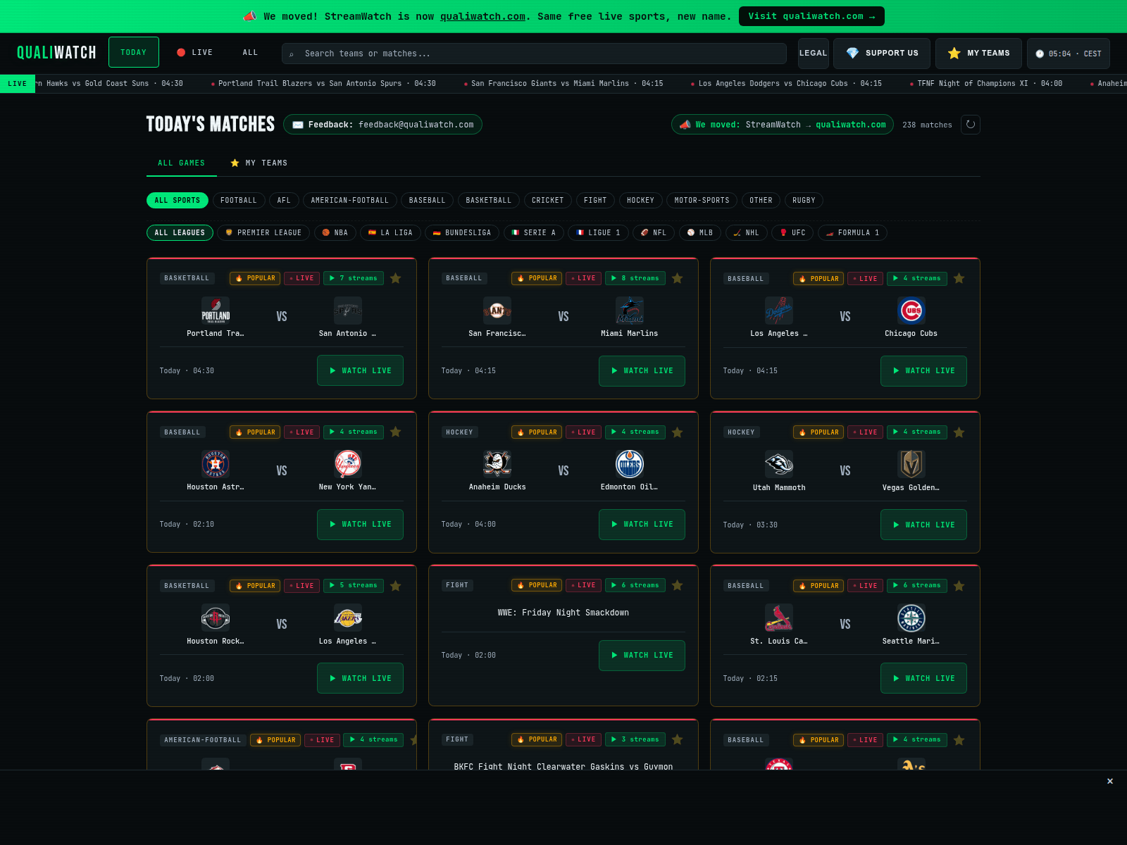 Screenshot of streamwatch.pages.dev