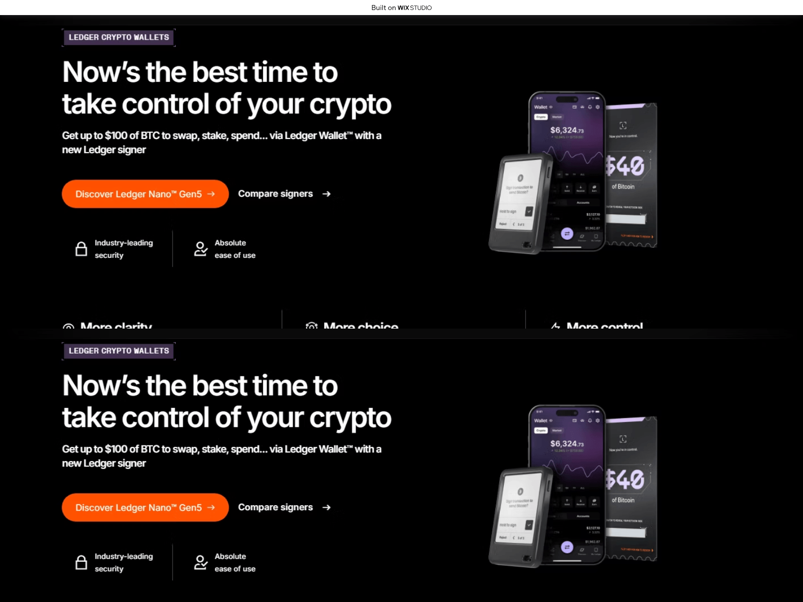 Screenshot of intro-ledggestarted.wixstudio.com