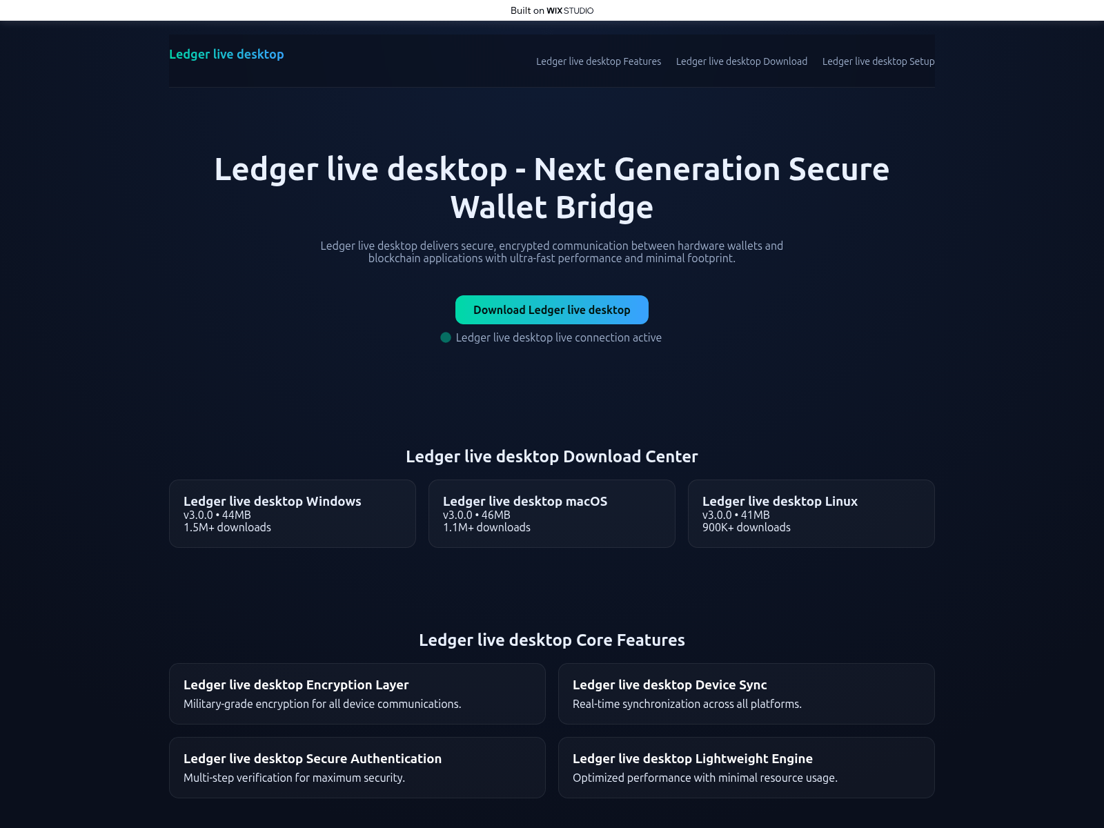 Screenshot of ecology-desktop.wixstudio.com
