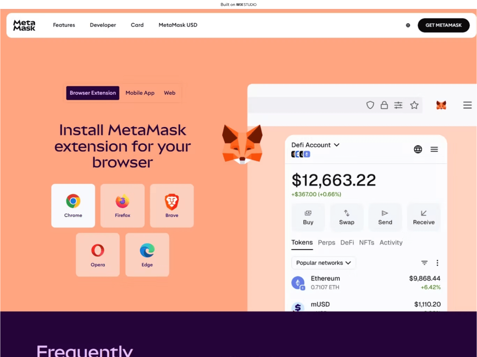 Screenshot of learn-metamskio.wixstudio.com