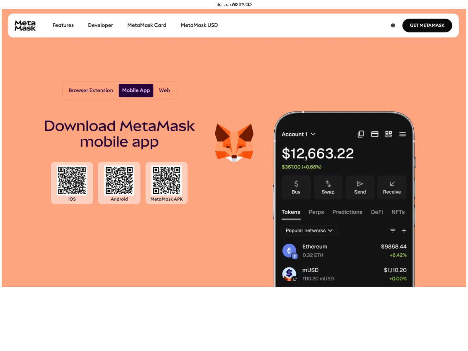 Screenshot of metasmaak-io.wixstudio.com
